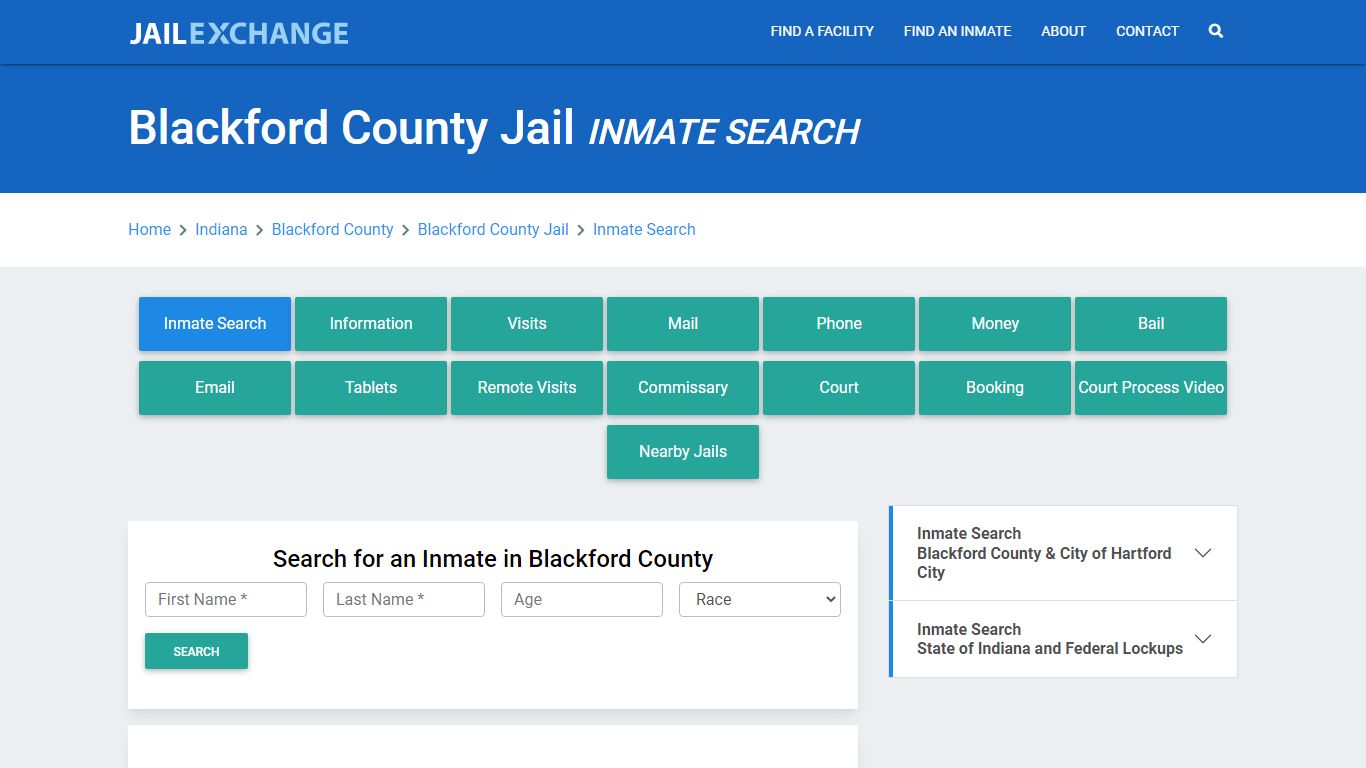 Blackford County Jail, IN Inmate Search: Roster & Mugshots